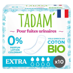 Tadam' fuites urinaires serviette extra 10 units