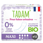 Tadam' fuites urinaires serviette maxi 12 units