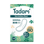 Tadam' hygine fminine serviette dermo - sensitive maxi normal 18 units