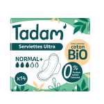 Tadam' hygine fminine serviette dermo - sensitive ultra normal 14 units