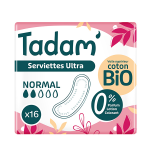 Tadam' hygine fminine serviette dermo - sensitive ultra normal 16 units
