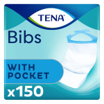 Tena bibs bavoir jetable avec poche taille m / l 150 units