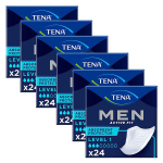 Tena men active fit protection absorbante niveau 1 - taille unique - lot de 6 x 24 units