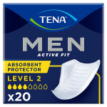 Tena men active fit protection absorbante niveau 2 taille unique 20 unités Tena men active fit protection absorbante niveau 2 taille unique 20 unités