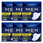 Tena men active fit protection absorbante niveau 2 taille unique lot de 6 x 20 units