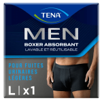 Tena men boxer lavable noir taille l