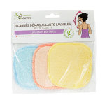Les tendances d'emma 3 carrs dmaquillants lavables bambou multicolores