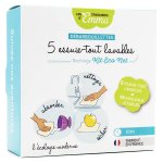 Les tendances d'emma débarbouillettes essuie tout lavables bambou 5 unités Les tendances d'emma débarbouillettes essuie tout lavables bambou 5 unités
