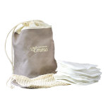 Les tendances d'emma trousse carrs dmaquillants lavables ecrus eucalyptus x15