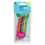 Tepe brossettes interdentaires angle assortiment toutes tailles (0. 4 - 0. 8 mm) 6 brossettes