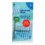 Tepe sachet 6 + 2 gratuites iso 3 brossettes interdentaires bleu 0. 6mm