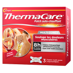 Thermacare patch auto - chauffant zones ciblées 3 unités Thermacare patch auto - chauffant zones ciblées 3 unités
