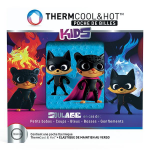 Thermcool&hot poche de billes kids h�ros soulage et apaise les petits bobos, bleus, fi�vre, piq�res