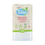 Tidoo care coton maxi carr�s bio - 50 cotons