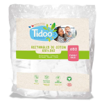 Tidoo family pads rectangle de coton bio 180 unit�s