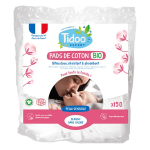 Tidoo family pads rectangles de coton bio paquet de 150