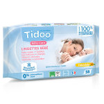 Tidoo lingettes compostables au calendula non parfumées bio 58 lingettes Tidoo lingettes compostables au calendula non parfumées bio 58 lingettes