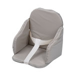 Tinéo coussin de chaise pvc à sangles gris Tinéo coussin de chaise pvc à sangles gris