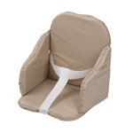Tinéo coussin de chaise pvc à sangles taupe Tinéo coussin de chaise pvc à sangles taupe