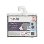 Tinéo housses de matelas à langer gris foncé lot de 2 Tinéo housses de matelas à langer gris foncé lot de 2