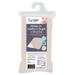 Tinéo toilette housse de matelas à langer en viscose de bambou Écru Tinéo toilette housse de matelas à langer en viscose de bambou Écru
