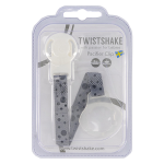 Twistshake attache - sucette gris