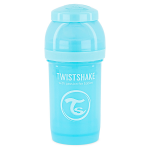 Twistshake biberon anti - colique bleu pastel + 0m 180ml