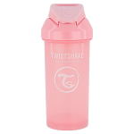 Twistshake tasse  paille rose pastel + 6m 360ml