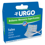 Urgo premiers soins brlures blessures superficielles tulle strile 5 x 5cm 6 units