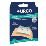 Urgo br�lures pts extensible, 10x7, bo�te de 4 pts