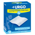 Urgo soins infirmiers compresse de gaze strile 7, 5 x 7, 5cm 20 units
