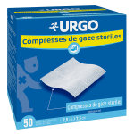Urgo soins infirmiers compresse de gaze strile 7, 5 x 7, 5cm 100 units