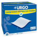 Urgo soins infirmiers compresse non tiss strile 7, 5 x 7, 5cm 100 units
