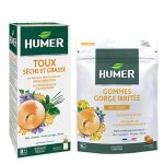 Humer sirop toux s�che et grasse 170ml + gommes sensible miel citron 30 unit�s