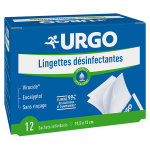 Urgo premiers soins lingettes d�sinfectantes 12 sachets individuels