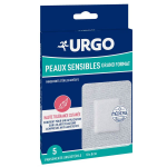 Urgo - pansement peaux sensibles - grand format - 5 pansements