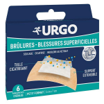 Urgo premiers soins brlures blessures superficielles pansement strile 5 x 7cm 6 units