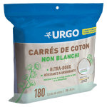 Urgo premiers soins carrs de coton non blanchis 180 units