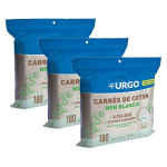 Urgo premiers soins carrs de coton non blanchis lot de 3 x 180 units