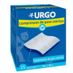 Urgo soins infirmiers compresse de gaze strile 10 x 10cm 25 units