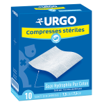 Urgo soins infirmiers compresse de gaze stérile 7, 5 x 7, 5cm 10 sachets Urgo soins infirmiers compresse de gaze stérile 7, 5 x 7, 5cm 10 sachets