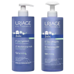 Uriage bb 1re eau nettoyante apaisante visage corps 500ml + uriage bb 1er lait hydratant visage ...
