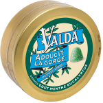 Valda adoucit la gorge gommes go�t menthe eucalyptus 50g