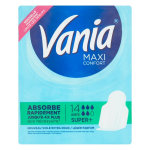 Vania maxi serviettes priodiques confort super + 14 protections