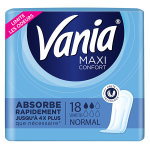 Vania maxi serviettes périodiques normal 18 protections Vania maxi serviettes périodiques normal 18 protections