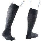 Venoflex fast laine chaussettes classe 2 long taille 1 torsades anthracite