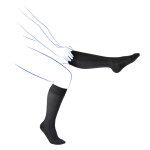 Venoflex fast laine chaussettes classe 2 long taille 1 torsades noir