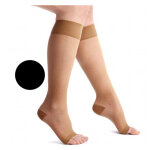 Venoflex secret chaussettes pieds ouverts classe 2 long taille 2 noir