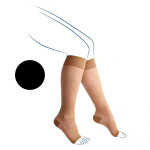 Venoflex secret chaussettes pieds ouverts classe 3 long taille 3 noir