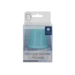 Ventouse silicone anti - cellulite avec pochon bleu Ventouse silicone anti - cellulite avec pochon bleu